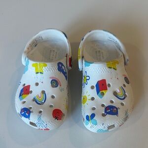 CROCS Kids Sandals with Fun Multicolor Print
